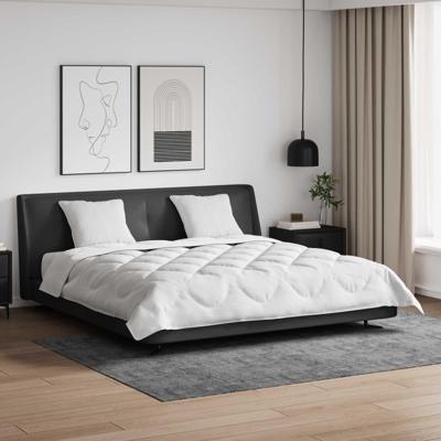 VidaXL Dekbed met kussen 3 pcs wit microvezel VidaXL Dekbed met kussen 3 pcs wit microvezel