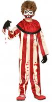 Killer Clown Jumpsuit kind Gestreept - thumbnail