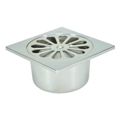 BWS Doucheput Onderuitlaat 10x10cm 40mm ABS Chroom BWS Doucheput Onderuitlaat 10x10cm 40mm ABS Chroom