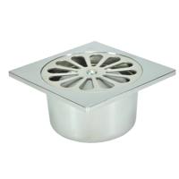 BWS Doucheput Onderuitlaat 10x10cm 40mm ABS Chroom - thumbnail