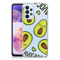 Samsung Galaxy A23 Telefoonhoesje met Naam Avocado Singing - thumbnail