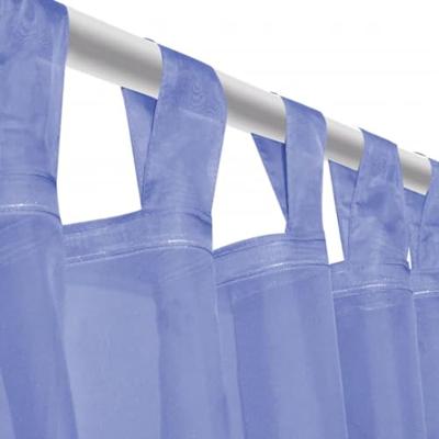 VidaXL Gordijnen voile 140x245 cm koningsblauw 2 st