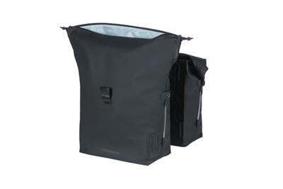 Dubbele fietstas Basil SoHo Nordlicht 41 liter 31 x 13 x 37 cm - zwart