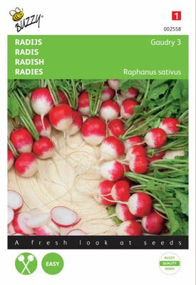 Zaden Radijs Gaudry 3 Ronde Rode Witpunt Buzzy - Buzzy Zaden Radijs Gaudry 3 Ronde Rode Witpunt Buzzy - Buzzy