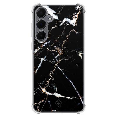 Samsung Galaxy A55 shockproof hoesje - Marmer zwart