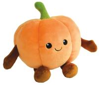 JEMINI Fruity 's doos met 6 zachte pluchen groenten en fruit +/- 17 cm - thumbnail