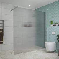 Fortifura Galeria inloopdouche - 180x200cm - ribbelglas - wandarm - chroom SW797957/SW797904 - thumbnail