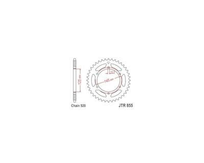 ESJOT Chain wheel 520 46z steel black