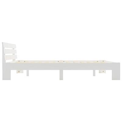 VidaXL Bedframe met hoofdbord massief grenenhout wit 180x200 cm VidaXL Bedframe met hoofdbord massief grenenhout wit 180x200 cm