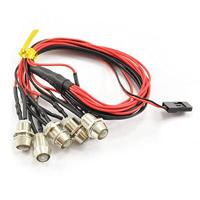 Fastrax Verlichting set met aluminium houders & 6 LEDs - Blauw - thumbnail