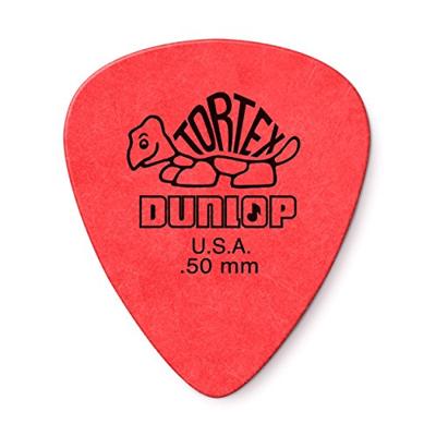 Dunlop Tortex Standard 0.50mm 12-pack plectrumset rood