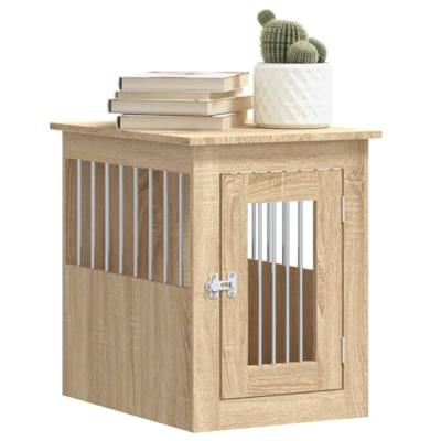 VidaXL Hondenbench 45x62x59 cm bewerkt hout sonoma eikenkleurig