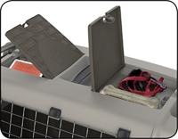 Bama Pet Transportbox met Wieltjes 88x52x60 cm Rood/Grijs - thumbnail