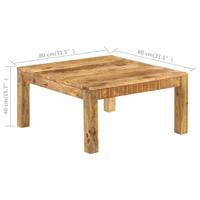 Salontafel 80x80x40 cm massief mangohout - thumbnail