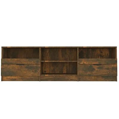 Tv-meubel 150x33,5x45 cm bewerkt hout gerookt eikenkleurig Tv-meubel 150x33,5x45 cm bewerkt hout gerookt eikenkleurig