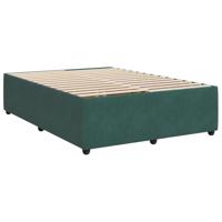 Bedframe zonder matras 140x200 cm fluweel donkergroen - thumbnail