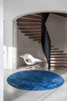 Louis de Poortere - Rond vloerkleed Baobab Structures 9250 Suarez Blue - 240 rond - thumbnail