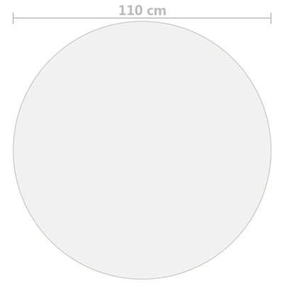 Tafelbeschermer 110 cm 2 mm PVC mat Tafelbeschermer 110 cm 2 mm PVC mat
