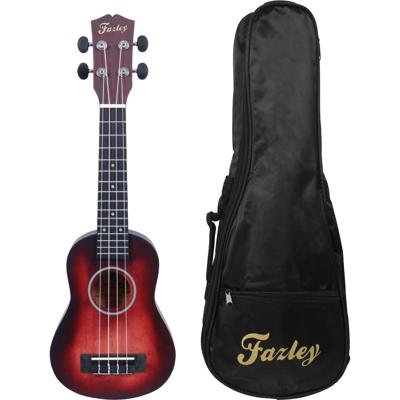 Fazley K5521-COL-R ColourTune sopraan ukelele + gigbag