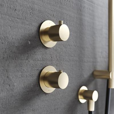 Douchethermostaat Hotbath Cobber Inbouw 2-weg Mat Zwart