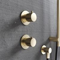 Douchethermostaat Hotbath Cobber Inbouw 2-weg Mat Zwart - thumbnail