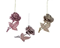 Kunsthanger roos 11x7.5x6.5cm - 1 stuk - thumbnail