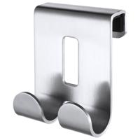 Handdoekhaak Dubbel Haceka Selection 50x65 mm RVS Mat Chroom Haceka - thumbnail