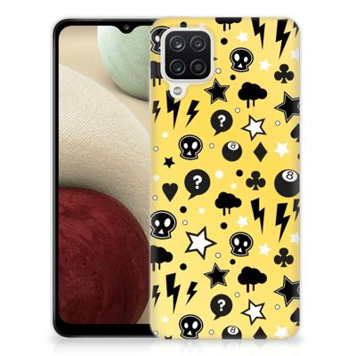 Silicone Back Case Samsung Galaxy A12 Punk Geel Silicone Back Case Samsung Galaxy A12 Punk Geel