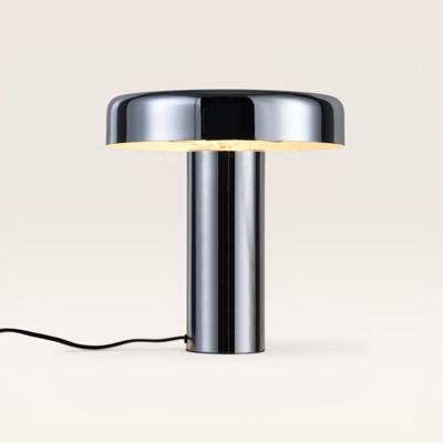 Tafellamp Arcena cromo - Paddenstoel lamp in chrome van metaal voor binnen - Zonder lichtbron
