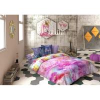 Dekbedovertrek set Lois FESTIVAL P. Mauve Bed van 90 3 Onderdelen - thumbnail