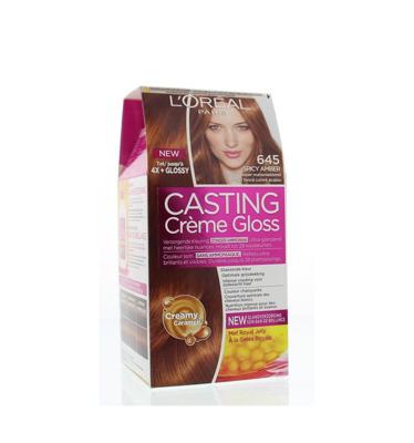 Loreal Casting Creme Gloss 645 - Donker Koper Mahonieblond - Haarverf (1set)