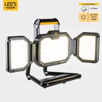 LED&apos;s Work LED Bouwlamp Werklamp Oplaadbaar 4000lm 30W Opvouwbaar & Compact - thumbnail