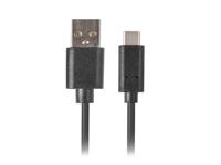 Kabel USB A naar USB C Lanberg CA-USBO-20CU-0010-BK - thumbnail