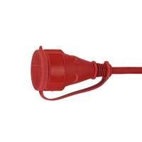 REV 0063169 Stroom Verlengkabel 16 A Rood 10.00 m H07RN-F 3G 1,5 mm² - thumbnail