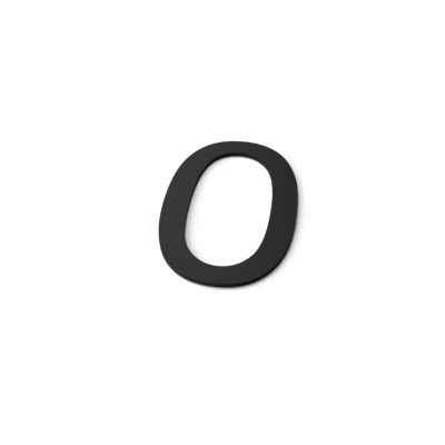 Nummer 0 Model: Huisnummer Staal Geroba - Geroba Nummer 0 Model: Huisnummer Staal Geroba - Geroba