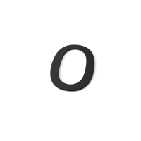 Nummer 0 Model: Huisnummer Staal Geroba - Geroba - thumbnail