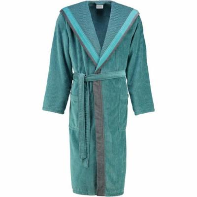 Cawö Cawö Heren Badjas met Capuchon 5841 Stein 50