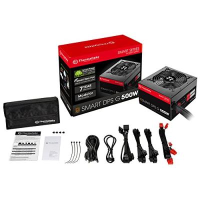 Thermaltake Smart DPS G power supply unit 500 W 24-pin ATX ATX Zwart Thermaltake Smart DPS G power supply unit 500 W 24-pin ATX ATX Zwart