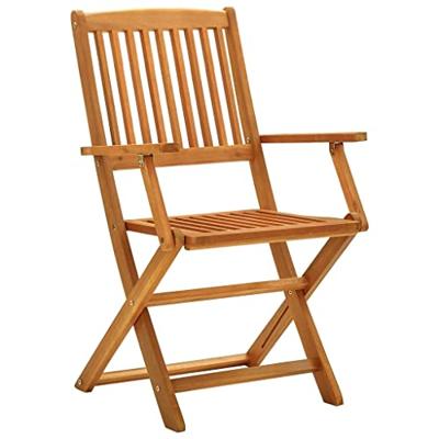Tuinstoelen 4 st inklapbaar massief eucalyptushout