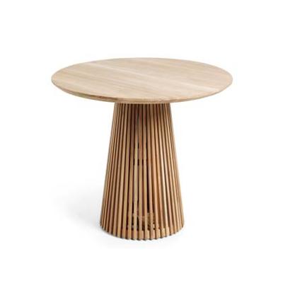 Kave Home Ronde Bistrotafel 'Jeanette' Teakhout, 90cm, kleur Naturel Kave Home Ronde Bistrotafel 'Jeanette' Teakhout, 90cm, kleur Naturel