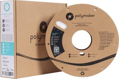 Polymaker PB02002 PolyMAX Tough Filament PETG Hoge stijfheid, Hittebestendig, Slagvast 1.75 mm 750 g Wit 1 stuk(s) Polymaker PB02002 PolyMAX Tough Filament PETG Hoge stijfheid, Hittebestendig, Slagvast 1.75 mm 750 g Wit 1 stuk(s)