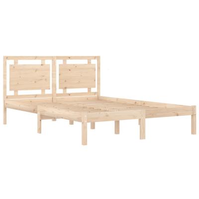 Bedframe massief hout 140x190 cm - thumbnail