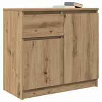 Dressoir lade 71x35x65 cm spaanplaat artisanaal eikenkleurig - thumbnail