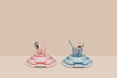 Mepal Bestek Little Dutch Flowers and Butterflies 3-delig Roze