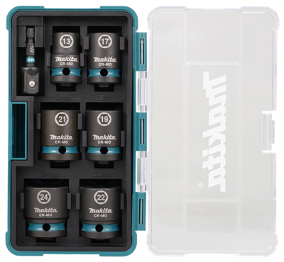 Makita krachtdopset impact black, 1/2 7-dlg - e-16592 Makita krachtdopset impact black, 1/2 7-dlg - e-16592