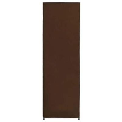 Kledingkast 87x49x159 cm stof bruin Kledingkast 87x49x159 cm stof bruin