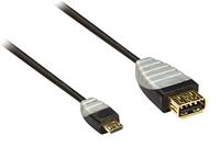 Bandridge BBM60515B02 USB 2.0-OTG-kabel (USB-stekker, 0,2 m) zwart - thumbnail