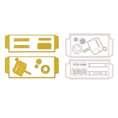 Vaessen Creative • snij- en embossingmallen postzakjes 13st.