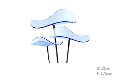 3 stuks! Zonnevangers Lucy Blauw groot 175x20 cm Cazador Del Sol - Cazador del sol