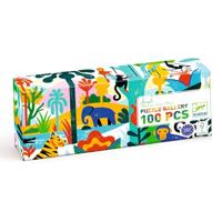 Puzzelgalerij 100 stuks - jungle DJECO meerkleurig - thumbnail